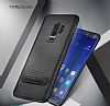 Totu Design Slim Series Samsung Galaxy S9 Plus Standl Karbon Siyah Silikon Klf - Resim 7