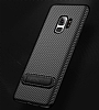 Totu Design Slim Series Samsung Galaxy S9 Standl Karbon Siyah Silikon Klf - Resim 3