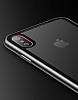 Totu Design Style Electroplating iPhone X / XS Cam Silver Klf - Resim 3