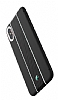 Totu Design Verti Color Series iPhone X / XS Beyaz izgili Silikon Klf