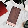 Totu Design Wood iPhone 7 / 8 Rose Gold Rubber Klf - Resim: 1