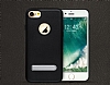 Totu Design King Series iPhone 7 Silikon Kenarl Siyah Rubber Klf - Resim: 8