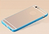 Totu Design Crystal Soft iPhone 6 / 6S Mavi Silikon Kenarl Ultra nce effaf Rubber Klf - Resim: 4