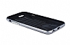 Totu Design Evoque iPhone 6 Plus / 6S Plus Silver Metal Kenarl Siyah Silikon Klf - Resim 5