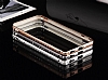 Totu Design iPhone 6 / 6S Dazzling Series Tal Bumper ereve Silver Klf - Resim: 4