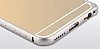 Totu Design iPhone 6 / 6S Dazzling Series Tal Bumper ereve Dark Silver Klf - Resim 1