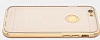 TotuDesign iPhone 6 / 6S Gold Metal Kenarl effaf Silikon Klf - Resim: 5