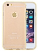 TotuDesign iPhone 6 / 6S Gold Metal Kenarl effaf Silikon Klf - Resim 3