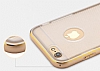 TotuDesign iPhone 6 / 6S Gold Metal Kenarl effaf Silikon Klf - Resim: 4
