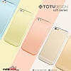 TotuDesign iPhone 6 / 6S Soft Serisi Gold Silikon Klf - Resim: 2