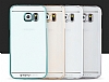 TotuDesign Samsung Galaxy S6 Edge Gold Metalik Kenarl effaf Rubber Klf - Resim: 8