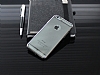 TotuDesign Simple iPhone 6 Plus / 6S Plus Dark Silver izgili Metalik Kenarl effaf Silikon Klf - Resim: 1