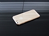 Totu Design Simple iPhone 6 / 6S Gold izgili Metalik Kenarl effaf Silikon Klf - Resim 2