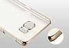 TotuDesign Simple Series Samsung i9800 Galaxy S6 Silver Metalik Kenarl effaf Rubber Klf - Resim: 5