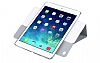 Totu Design Smart Awakening iPad Air 2 Standl 360 Derece Dner Standl Beyaz Deri Klf - Resim 1