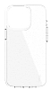 Ugly Rubber Pure iPhone 13 Pro Max effaf Silikon Klf - Resim 2