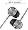 UiiSii Universal Mikrofonlu Silver Kulakii Metal Kulaklk - Resim: 2