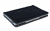 Universal 10 inch 360 Derece Dner Standl Tablet Siyah Deri Klf - Resim 1