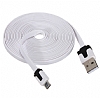 Micro USB Beyaz Data Kablosu 3m - Resim 2