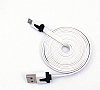 Micro USB Beyaz Data Kablosu 3m - Resim 1