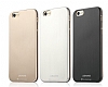 Usams iPhone 6 / 6S Metalik Gold Silikon Klf - Resim 5