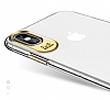 Usams Q-Plating Series iPhone X / XS Gold Rubber Klf - Resim 1