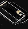 Usams Q-Plating Series iPhone X / XS Siyah Rubber Klf - Resim 6