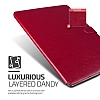 Verus Dandy Layered Leather iPad Pro 12.9 Krmz Klf - Resim 2