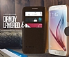 Verus Dandy Layered Leather Samsung Galaxy S6 Siyah Klf - Resim 6
