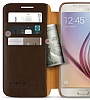Verus Dandy Layered Leather Samsung Galaxy S6 Siyah Klf - Resim 5