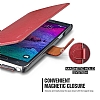 Verus Dandy Layered Leather Samsung N9100 Galaxy Note 4 Krmz Klf - Resim: 2