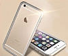 Verus Iron Bumper iPhone 6 / 6S White + Gold Klf - Resim 1