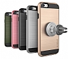 Verus Verge Magnetic Flat iPhone 6 / 6S Steel Silver Klf ve Havalandrma Tutucu - Resim: 6