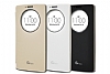 Voia LG G4 Stylus Orjinal Uyku Modlu Pencereli Beyaz Deri Klf - Resim: 1
