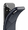 VRS Design Leather Fit Label iPhone XR Kahverengi Klf - Resim: 2