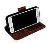 Wachikopa iPhone 6 Plus / 6S Plus Kapakl Siyah Gerek Deri Klf - Resim 1