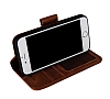 Wachikopa iPhone SE 2020 Kapakl Kahverengi Gerek Deri Klf - Resim: 1