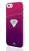 White Diamonds iPhone SE / 5 / 5S Tal Rainbow Pembe Klf - Resim: 2