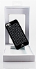 White Diamonds iPhone SE / 5 / 5S Swarovski Tal The Rock Siyah Klf - Resim 2