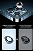 Wiwu iPhone 11 Pro Max Koyu Gri Metal Kamera Lens Koruyucu - Resim: 6