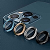 Wiwu iPhone 12 Pro Max Mavi Metal Kamera Lens Koruyucu - Resim 1