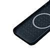 Wiwu iPhone 13 Pro Magsafe zellikli Manyetik Mavi Silikon Klf - Resim: 2