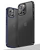 Wlons H-Bom iPhone 13 Pro Max Lacivert Rubber Klf - Resim: 4