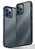 Wlons H-Bom iPhone 12 / 12 Pro 6.1 in Lacivert Silikon Klf - Resim: 9