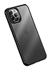 Wlons H-Bom iPhone 12 / 12 Pro 6.1 in Siyah Silikon Klf - Resim 4