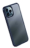 Wlons H-Bom iPhone 12 / 12 Pro 6.1 in Lacivert Silikon Klf - Resim: 3