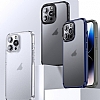 X-Level Ice Crystal iPhone 15 MagSafe zellikli Siyah Silikon Klf - Resim 1