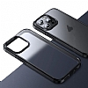 X-Level Ice Crystal iPhone 15 MagSafe zellikli Siyah Silikon Klf - Resim: 5