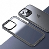 X-Level Ice Crystal iPhone 15 MagSafe zellikli Gri Silikon Klf - Resim: 5