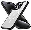 X-Level Ice Crystal iPhone 15 Pro MagSafe zellikli Siyah Silikon Klf